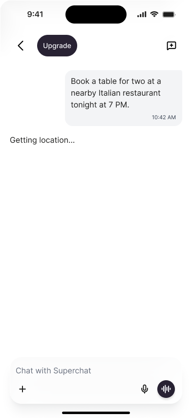 First Chat