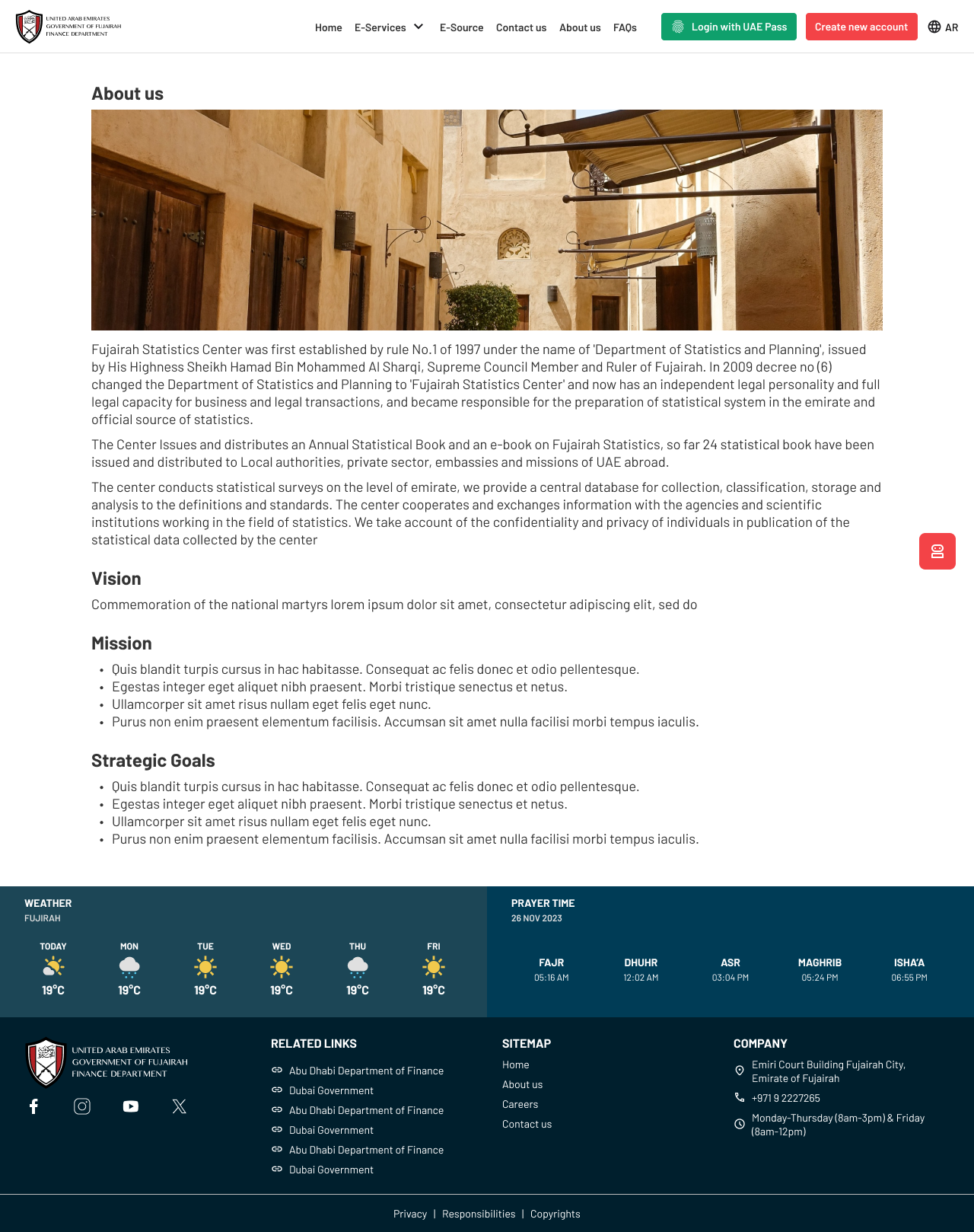 About Us Desktop